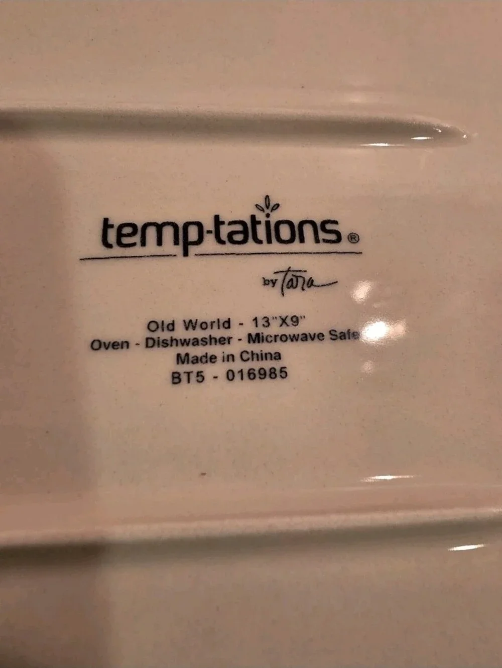 Temp-tations Old World Confetti 13x9 Rectangular Casserole Baker